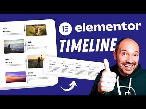 Elementor Timeline Tutorial 2025 – Vertical & Horizontal Design – Free Layouts Included 🔥 No Plugin