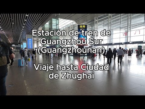 Viaje en Tren Rapido desde la Estación de Trenes de Guangzhou Sur