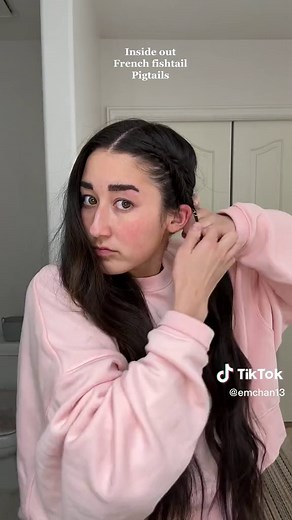 Fun Hairstyle Tutorial: Inside Out French Fishtail Pigtails