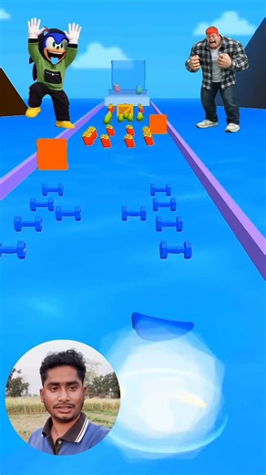 FIGHT RUN 3D SONIC DANCE VS FAT BODYBUILDER DANCE GAMEPLAY😲 #fightgame #shortsgame #youtubeshorts