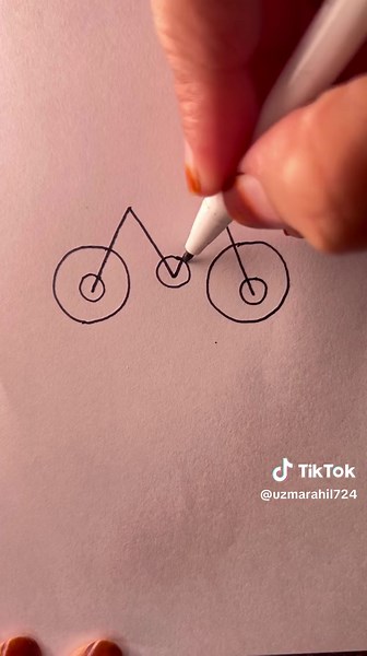 Easy Bicycle Drawing Tutorial | Step by Step Instructions