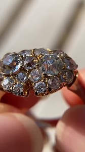 Antique Victorian 18k Gold Double Heart Diamond Ring - Etsy