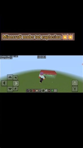 Minecraft tnt mobile explosion 💥#short #minecraft #tnt