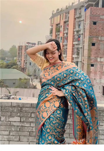 Aber o Korlam.🥰Sari:💁‍♀️@কড়ি Collection #Foryou #prema #apu #foryoupage #for
