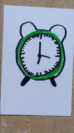 How to easily draw a clock #draw #drawing✏️👍