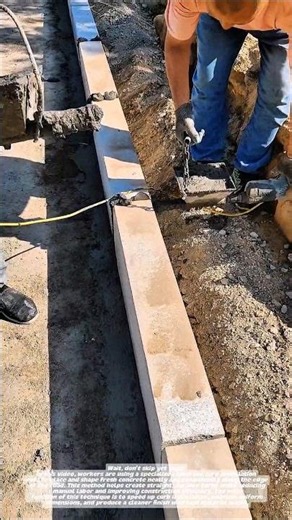 Amazing Concrete Curb Installation Tool | Faster & Cleaner Construction Process!.