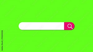 internet browsing search bar button animated, 4k Text Box For Searching Web, video element Stock Video