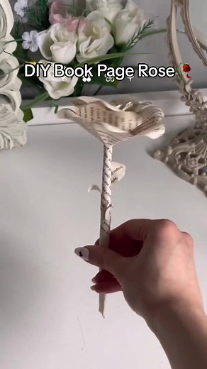 DIY: How to Make Paper Roses from Old Books