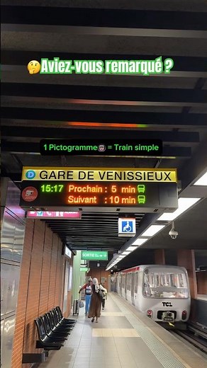🤔Nouveauté affichage métro ! #tcl #lyon #métro #mobility