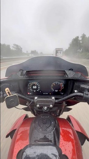 Rain or shine… #harleydavidson #rain #pov