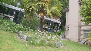West Vancouver transit bus rolls into Horseshoe Bay yard