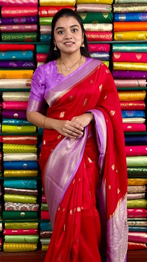 R K Collections on Instagram: "Mashru Silk Banarasi Butta Red With Lavender Saree Price: Rs.1900/-Only Product Code: RKIG13468 𝐎𝐑𝐃𝐄𝐑 𝐏𝐑𝐎𝐂𝐄𝐒𝐒 Please follow these 3 steps 1. Kindly check the code being displayed on the screen while showing the saree 2. To find the code, Kindly visit the website and simply type the code in the search option, or click the ‘Instagram’ category displayed in the Menu. 3. Add your saree to the cart and checkout. You can also log in to the website www.rkcolle