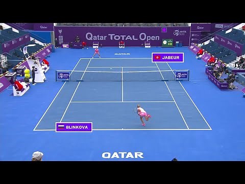 Ons Jabeur vs. Anna Blinkova | 2021 Doha Round 1 | WTA Match Highlights