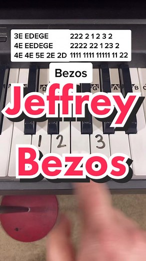 Jeffrey Jerffrey Bezos 🚀 Piano Masterpiece #bezos #pianoeasy #pianolesson #pianotutorial #pianolessons