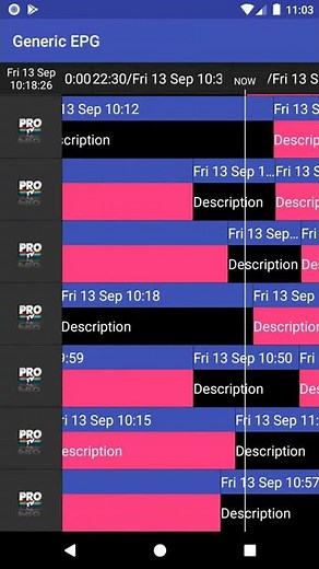 Performant Electronic Program Guide (EPG) with the power of Recyclerview