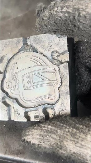How Custom Pins Start 🔥 Precision Mold Engraving Process #custompins #enamelpins #manufacturing