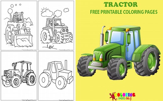 60+ Tractor Coloring Pages - Free Printable PDF & Online Coloring
