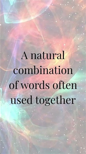 Word of the Day: Collocation | Meaning + Example in 15s