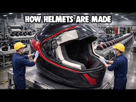 Helmet Manufacturing Process | How Helmets Are Made in Factory Step by Step