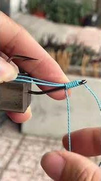 A secure fishing hook knot that very few people know. #DIY