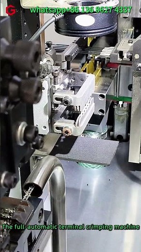 The full automatic terminal crimping machine. it is suitable for automotive, electronic industries.