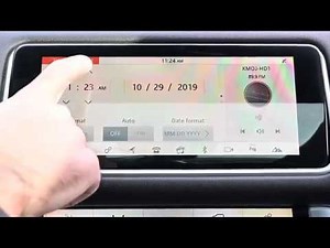 2019 Range Rover | How to Set Your Clock