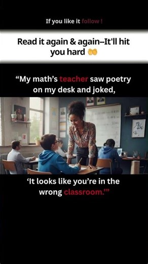 Poetry in a Math Class ✏️ #quotes #life #motivation