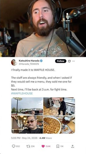 Tekken Creator Experiences Waffle House