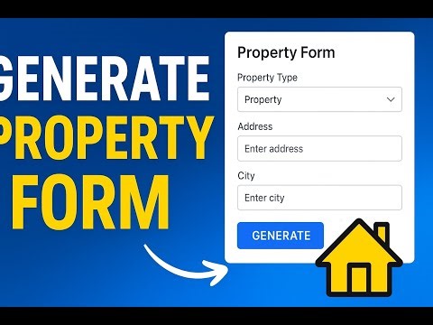 How to Generate Property Form in EaseLaw.in | Simple Step-by-Step Guide