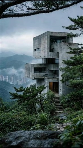 “一个人愿意生活在这样的环境中吗？” #梦核 #AI创作浪潮计划 #砼核#建筑美学#氛围感