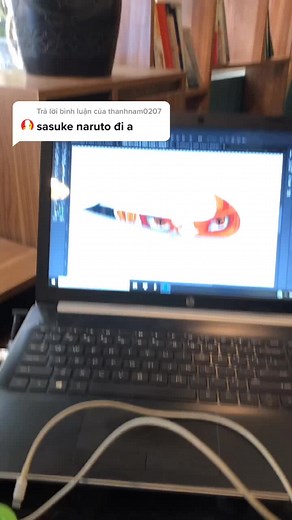 Trả lời @thanhnam0207 af1 custom naruto này mọi người 😍 #vẽgiày #customsneakers #af1 #naruto #sasuke