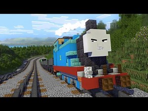 Thomas Going Up Gordon's Hill in Minecraft Animation