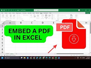 How to Insert a PDF File Inside Excel Link and Embed