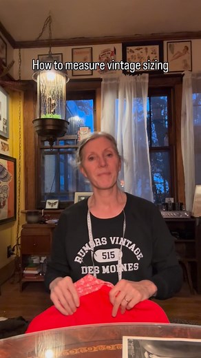 How to measure vintage sizing, a quick tutorial! - Grab a tape measure -Grab a favorite top, pant, dress, etc - Measure these spots: Chest (pit to pit) Waist (natural waist) Hips, Inseam, Neck or Back (shoulder to shoulder) if necessary. - Whatever flat measurement is, double it. - Put that info in your phone and head out shopping! We hope this info helps you pick a perfect vintage clothing gift for that special person! #shopvintageclothing #vintagemakesagreatgift | B's Knees Vintage Clothier LL