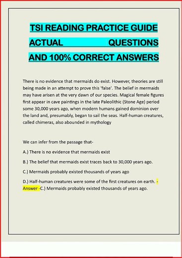 Tsi Reading Practice Guide Actual Questions And 100 Correct video