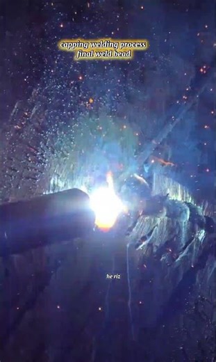 capping welding process final weld bead