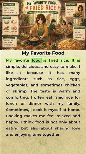 My Favorite Food 🍛 | Easy English Speaking Practice #learnenglish #englishpractice
