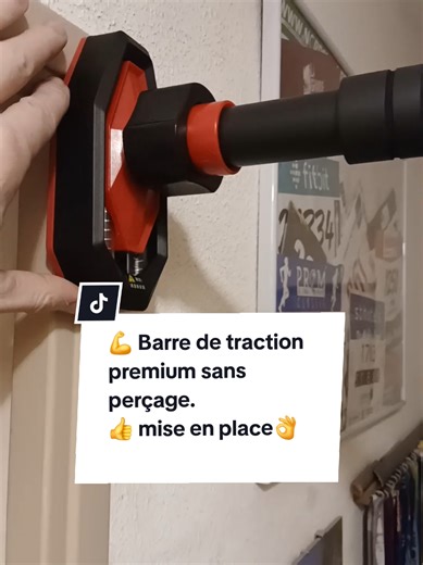 💪 Barre de traction premium sans perçage. Je refais une vidéo où je la mets en place en direct 👌 Aucun trou à faire ❌🔩 Qualité premium, solide et sécurisée Système intelligent : plus tu mets du poids, plus ça serre 💥 Installation rapide et propre Parfaite pour tractions, gainage et exercices à la maison 🏠 Un vrai produit fiable, pas un gadget #barredetraction #sportmaison #musculation #fitnesshome #tiktokshop
