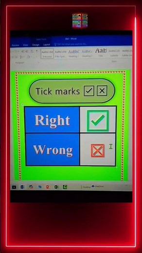 👉How to create emoji in Ms word 🥰 #Ms word short cuts adds tick and Cross marks emoji✅❎ in #Ms word
