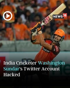 India Cricketer Washington Sundar's Twitter Account Hacked #WashingtonSundar #Twitter #Hacked #Cricket Read: https://www.news18.com/cricketnext/washington-sundar-twitter-account-hacked-links-crypto-currencies-8000041.html | News18 | Facebook