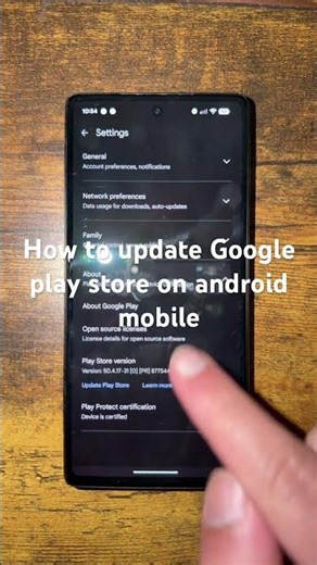 How to update Google play store on android mobile