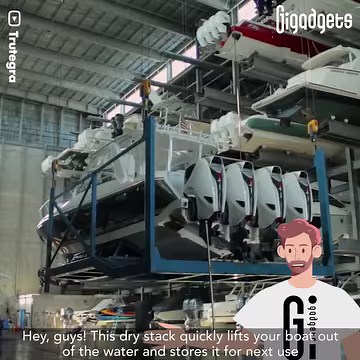 51K views · 148 reactions | This dry stack quickly lifts your boat...