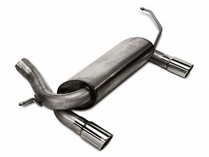 RedRock Jeep Wrangler Dual Outlet Axle-Back Exhaust with Polished Tips J100283 (07-18 Jeep Wrangler JK) - Free Shipping