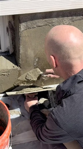 STOP Patching Your Foundation! Do This Instead #parging #concrete #basementwaterproofing
