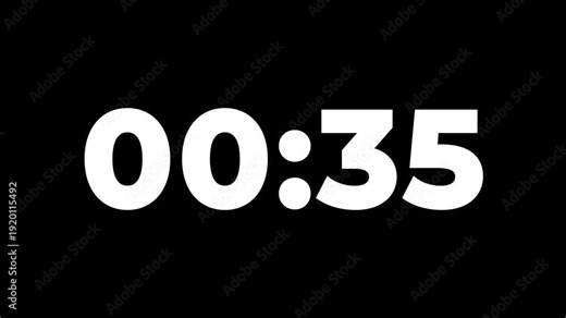 40 second Digital countdown 40 seconds. ten second countdown timer animation. Dynamic 40s Countdown Animation Engaging Timer Visuals for Events 4k video