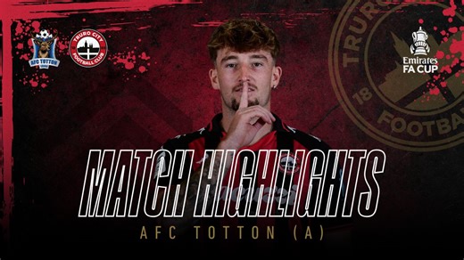 🎙️ There is the late drama... 🎬 Watch all the thrills and spills from our The Emirates FA Cup tie against AFC Totton ⬇️ Extended highlights on our official YouTube channel now! 🔗 Link: https://youtu.be/ZtrzYVAwwlk ❤️🖤 #WeAreTheCity | Truro City Football Club