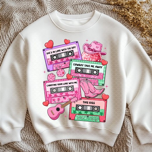 Valentine Casette Tapes PNG: Valentines Day Western Shirt Design (digital Download) - Etsy