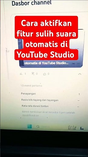 Cara aktifkan fitur sulih suara otomatis di YouTube Studio