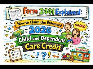 Form 2441 Explained How to Claim the Enhanced 2026 Child and Dependent Care Credit