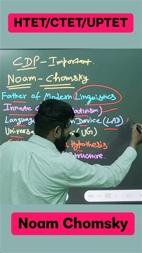 NOAM CHOMSKY 🔥 Don't forget these points and your CDP question is guaranteed! 😱 | LAD | Universal...